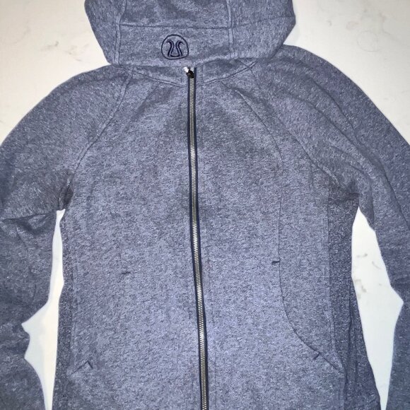 Lululemon Scuba Zip Hoodie Size S Heather Blue - Picture 2 of 5